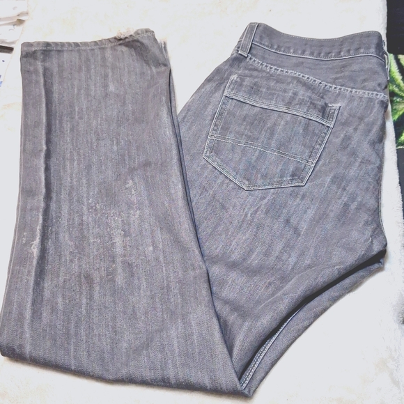 Mens Grey Denizen Jeans - Picture 2 of 9